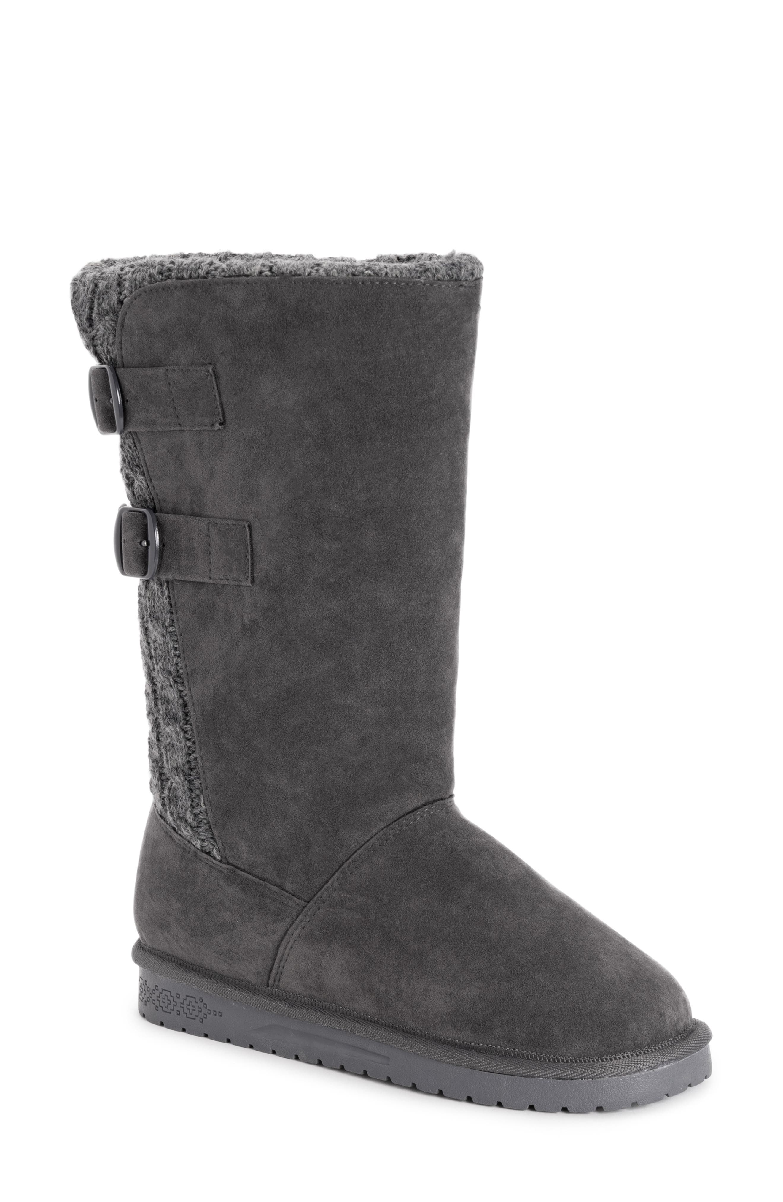 Jean Water-Resistant Faux Fur Buckle Boot