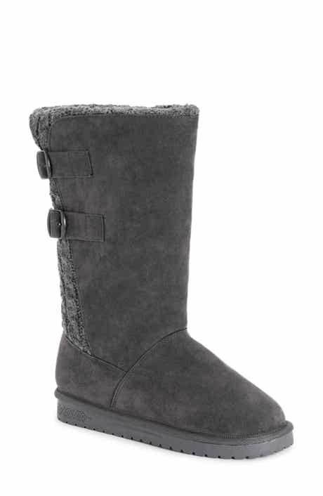 Jean Water-Resistant Faux Fur Buckle Boot