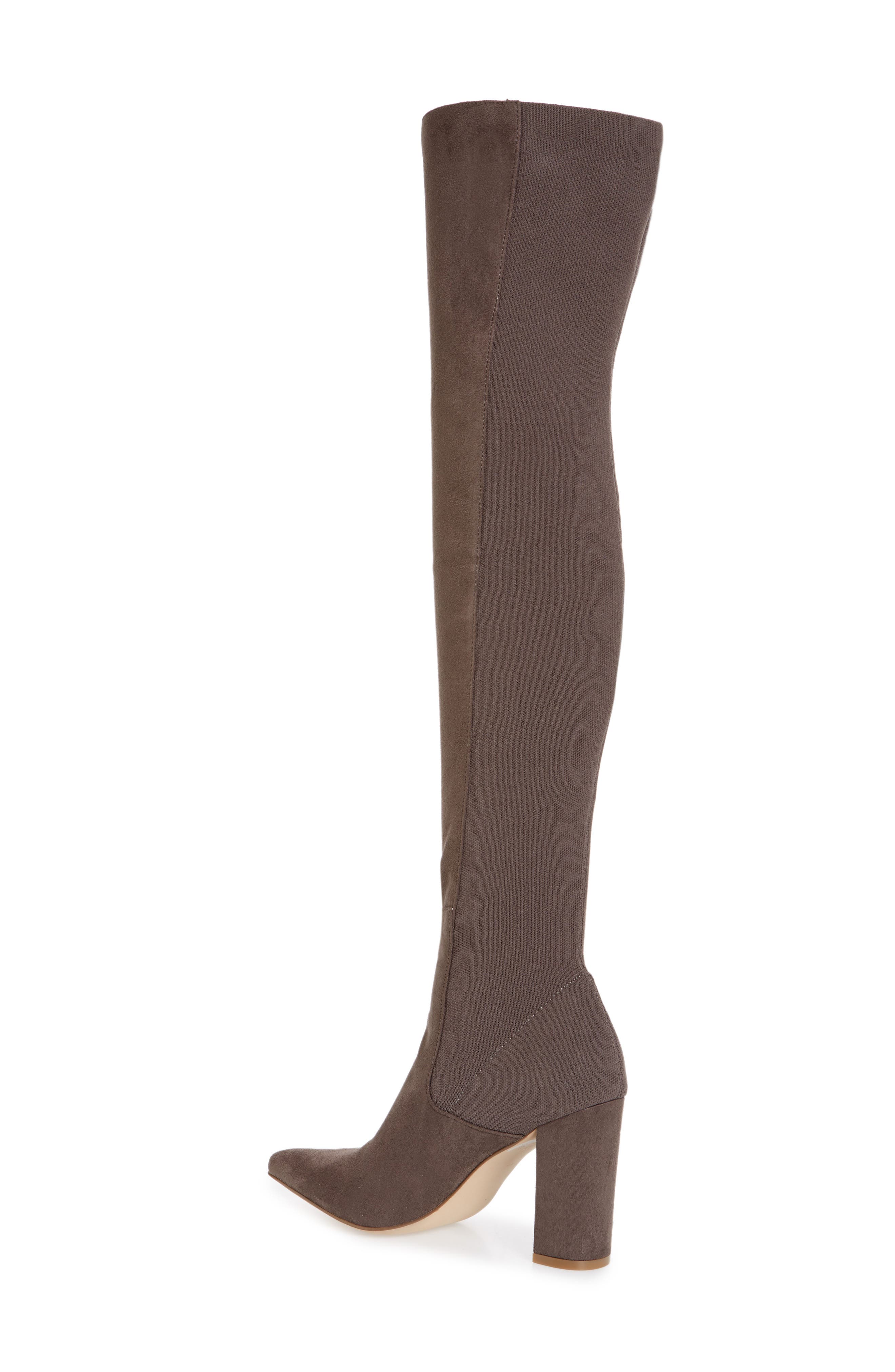 Everly Over the Knee Boot, Alternate, color, GREY