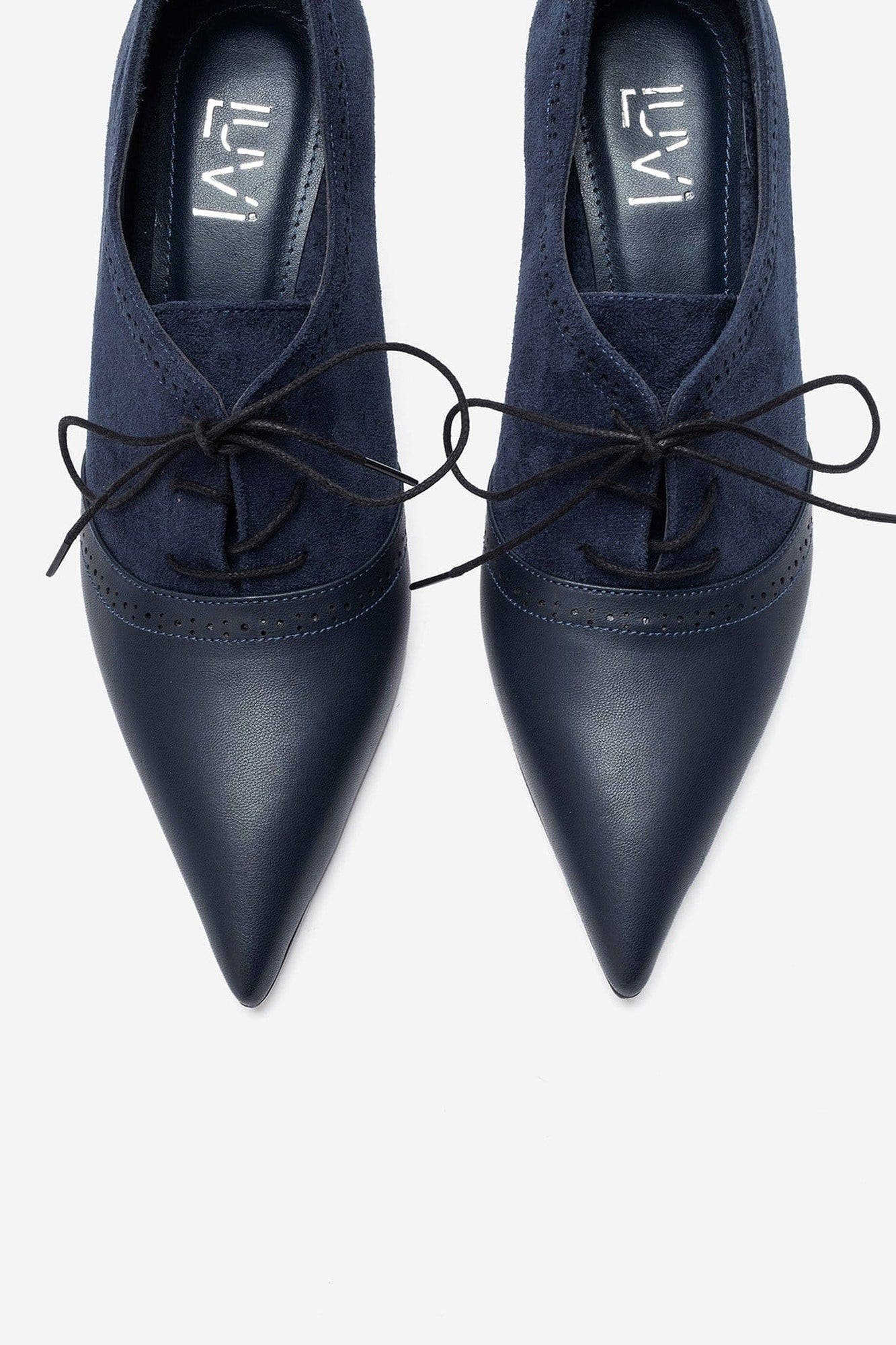 Medley Stiletto Lace Up Pump, Alternate, color, Navy Suede