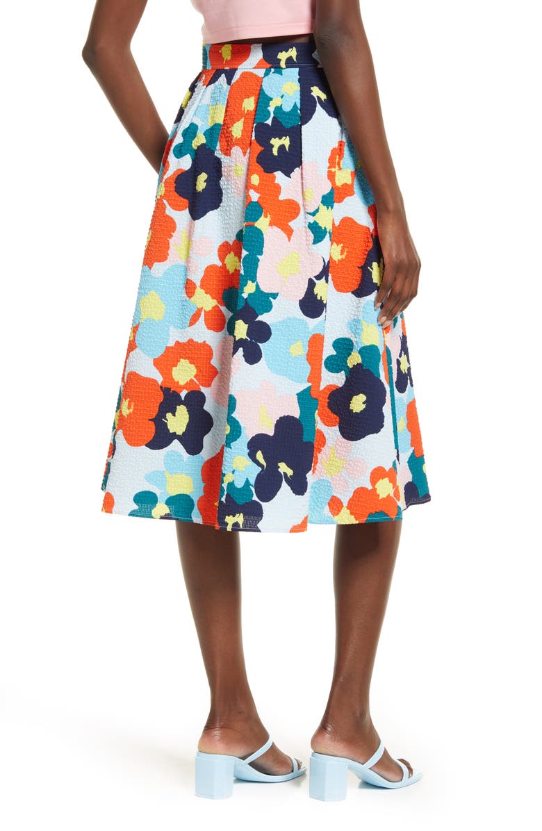Nordstrom Cristina Martinez Print Skirt, Alternate, color,