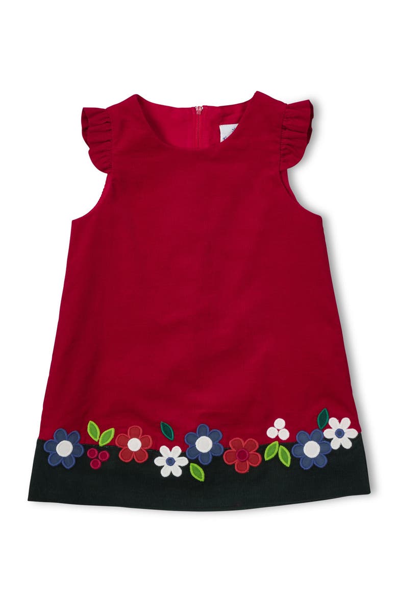 Florence Eiseman Jumper With Flowers, Main, color, Burgundy