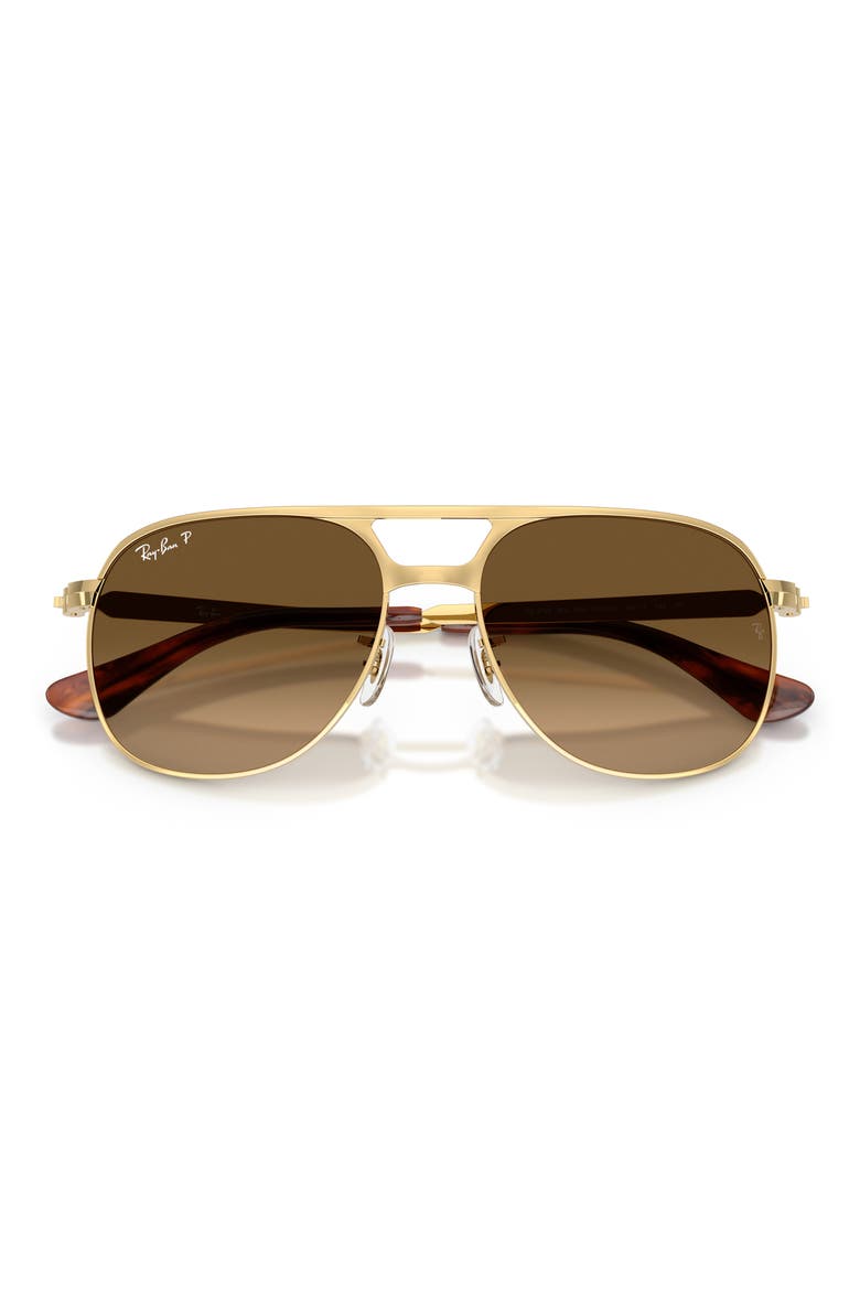Bill Max 56mm Polarized Gradient Square Sunglasses, Alternate, color, ARISTA / POLAR BROWN