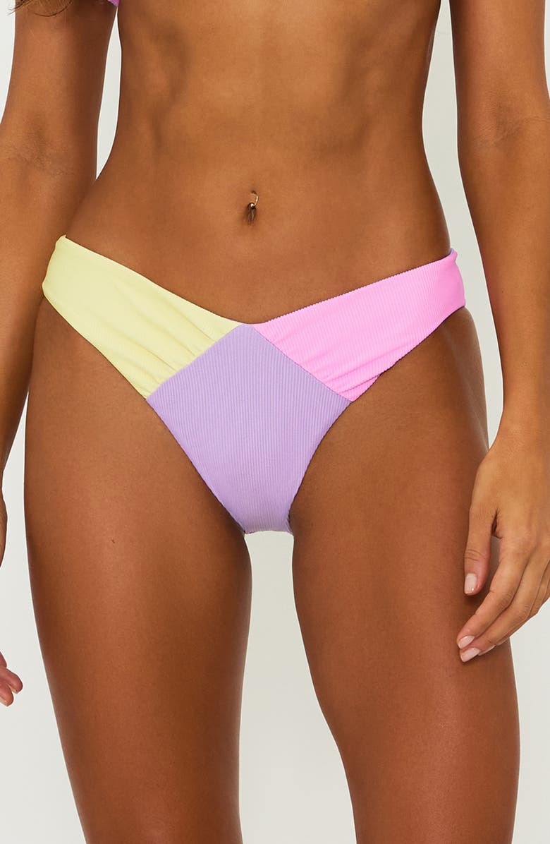 Beach Riot Victoria Colorblock Bikini Bottoms, Main, color, 