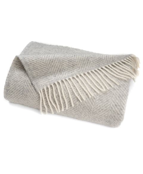 Highland Tweeds Herringbone Pure New Wool Throw