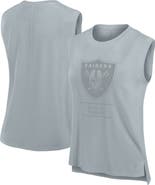 FANATICS Women's Fanatics Gray Las Vegas Raiders Studio Embrace Tank Top