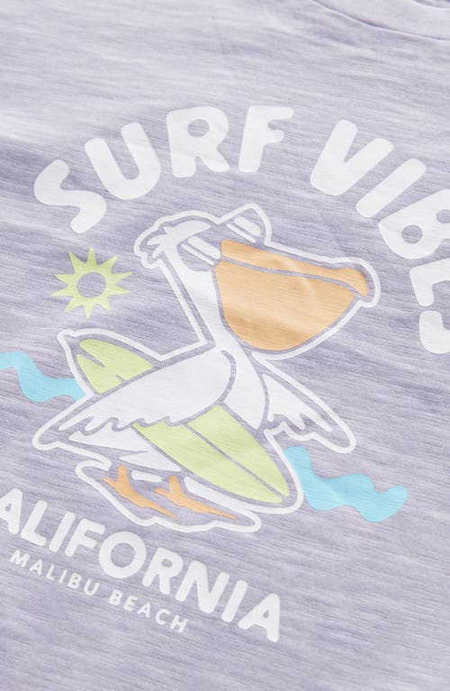 Next Kids' Surf Vibes Cotton Graphic T-shirt In Purple