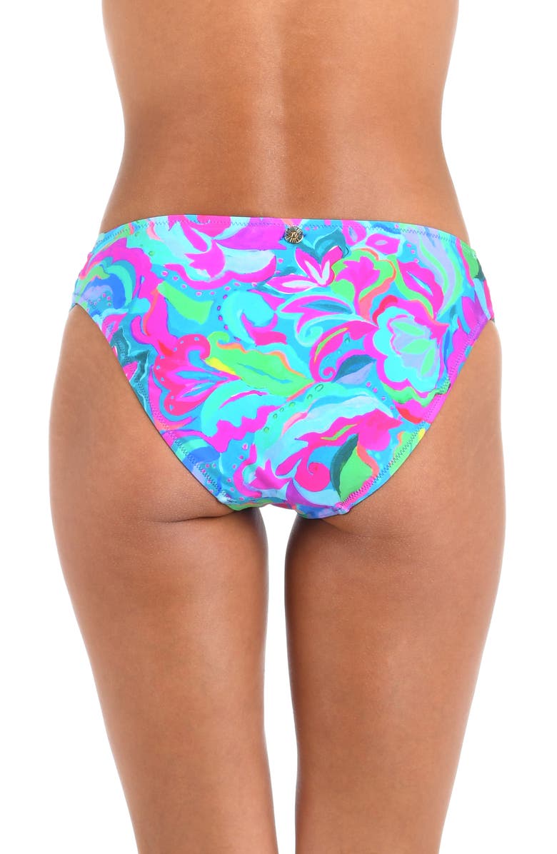 Sunshine 79 Swirltopia Shirred Side Bikini Bottoms, Alternate, color, Multi