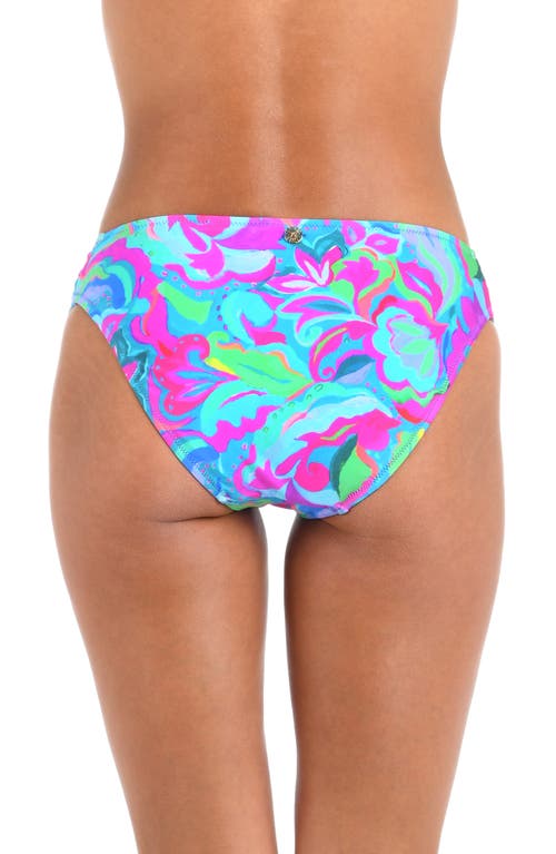 Sunshine 79 Swirltopia Shirred Side Bikini Bottoms In Multi