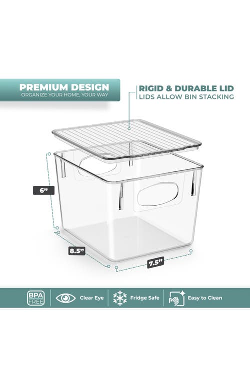 Sorbus 2-pack Medium Toy Organizer Clear Plastic Storage Bins In Clear