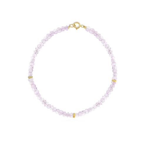The Lovery Fine Jewelry Rose Quartz Bead Bracelet In Pink