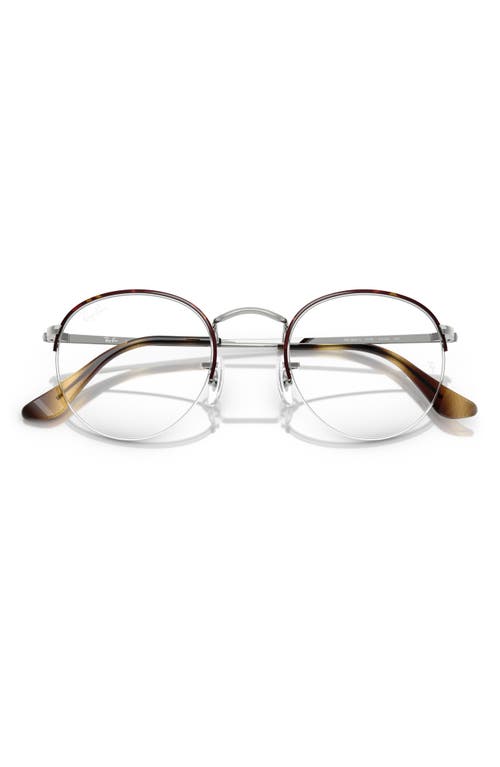 RAY BAN RAY-BAN 51MM ROUND OPTICAL GLASSES