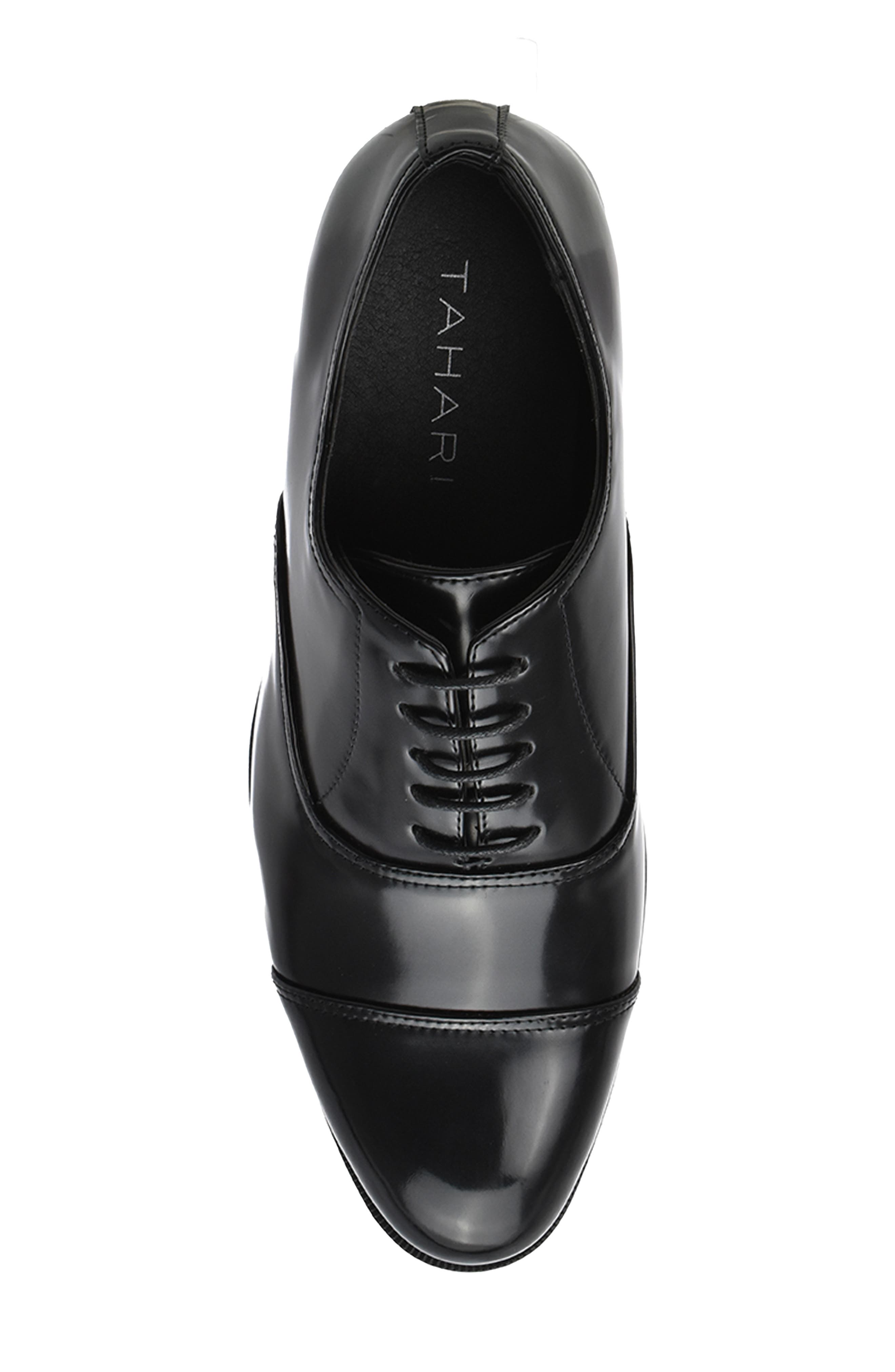 Tahari Mercurie Cap Toe Oxford, Alternate, color, Black