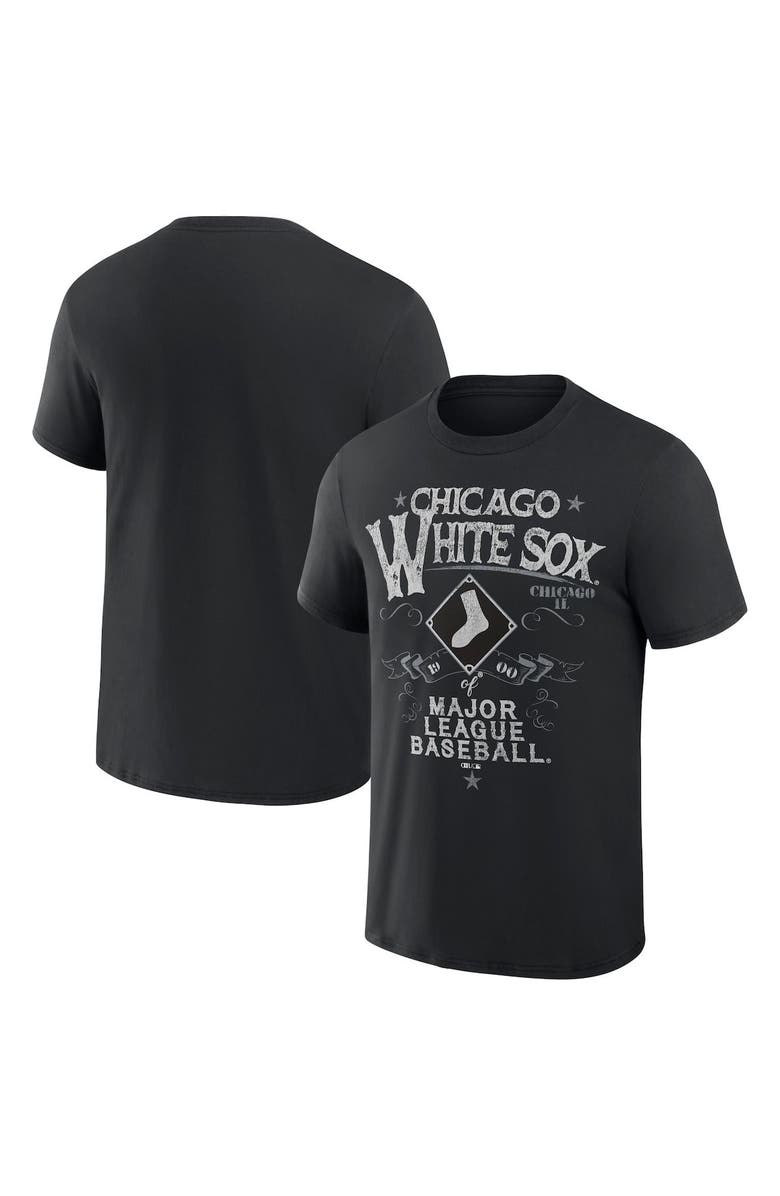 Darius Rucker Collection by Fanatics Men's Darius Rucker Collection by Fanatics Black Chicago White Sox Beach Splatter T-Shirt, Main, color, Black