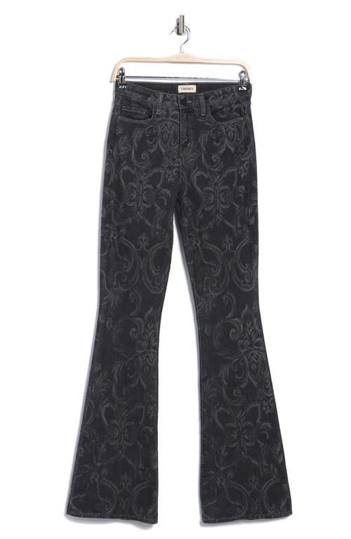 L'agence Marty High Waist Flare Leg Jeans In Black