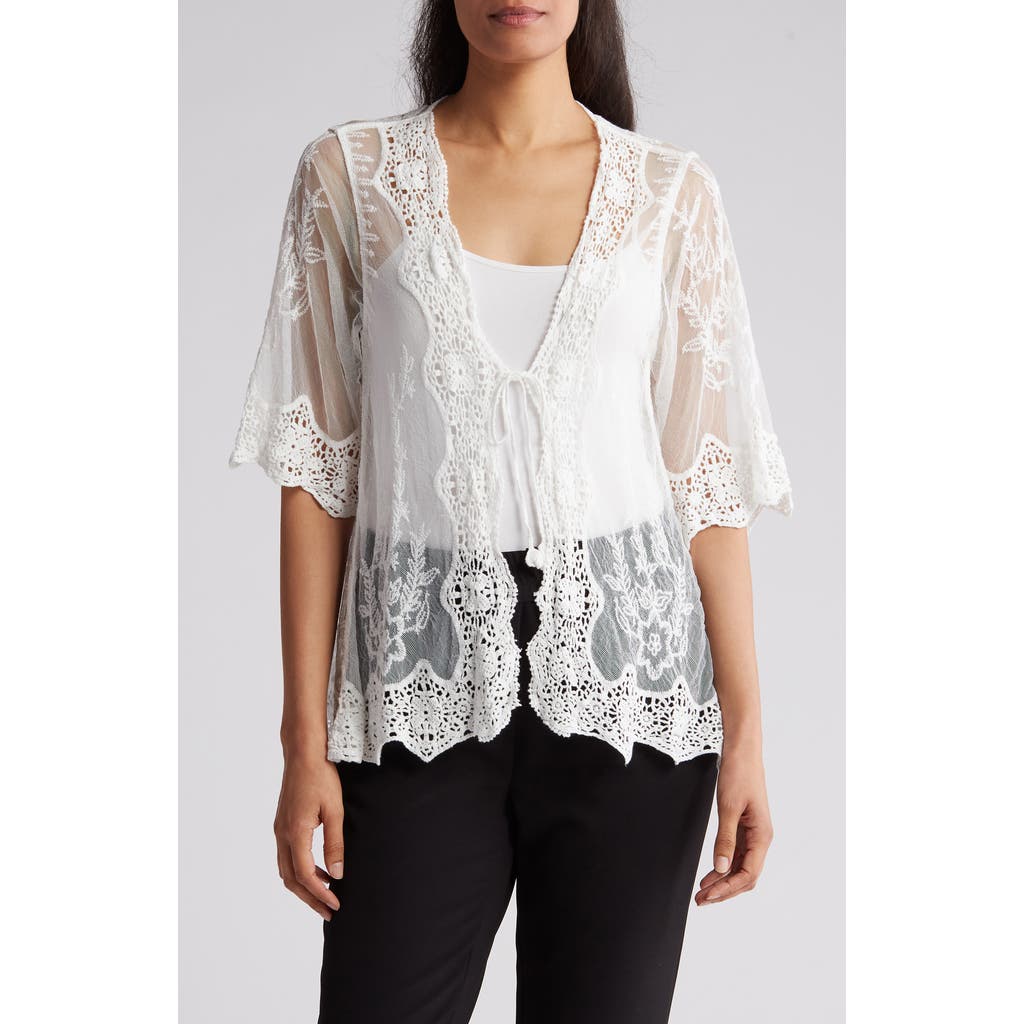 FORGOTTEN GRACE FORGOTTEN GRACE NOVELTY CROCHET LACE TOPPER