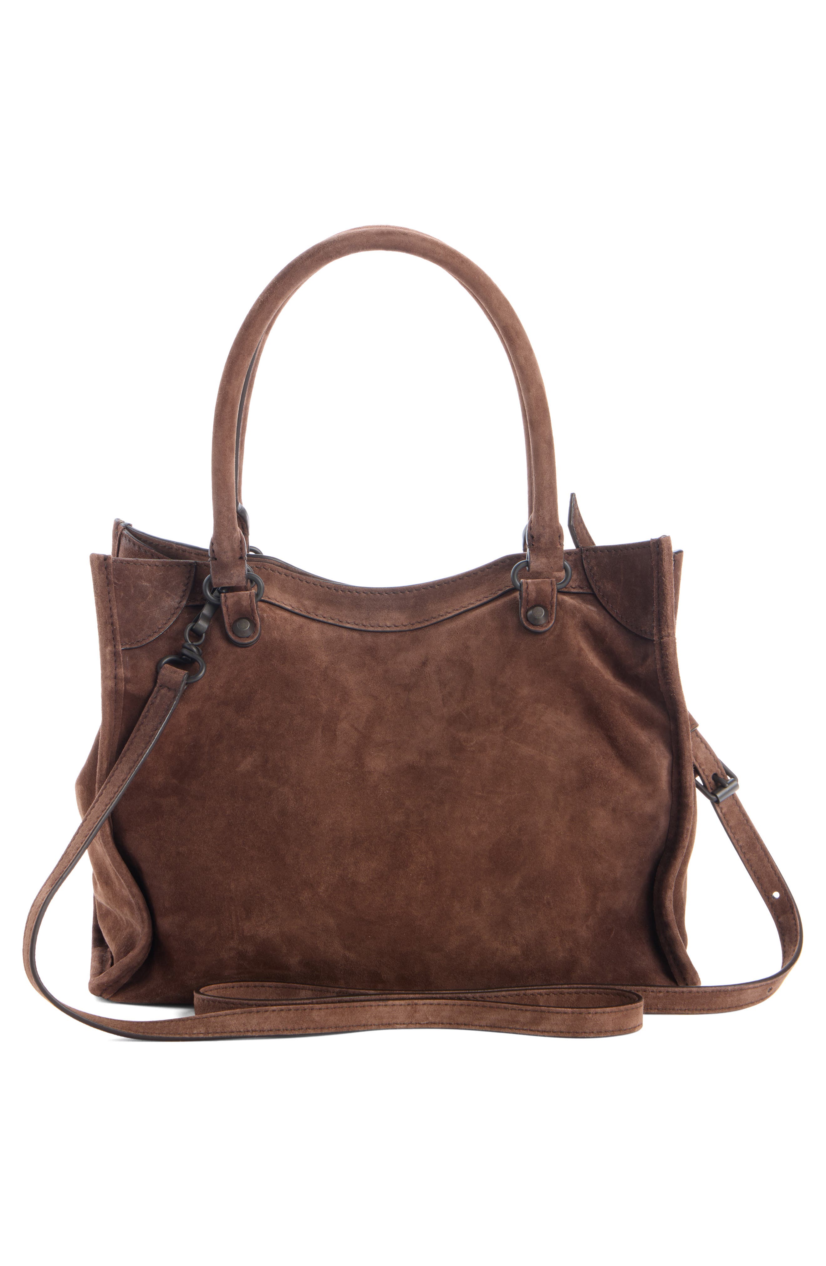 Le City Mini Suede Tote Bag, Alternate, color, 2308 HAVANA