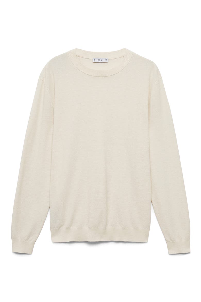 Regular Fit Fine Knit Sweater, Alternate, color, IVORY WHITE