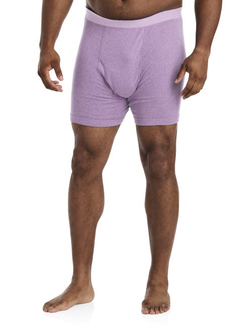 HARBOR BAY BY DXL HARBOR BAY BY DXL BIG & TALL 3-PK HEATHERED BOXER BRIEFS