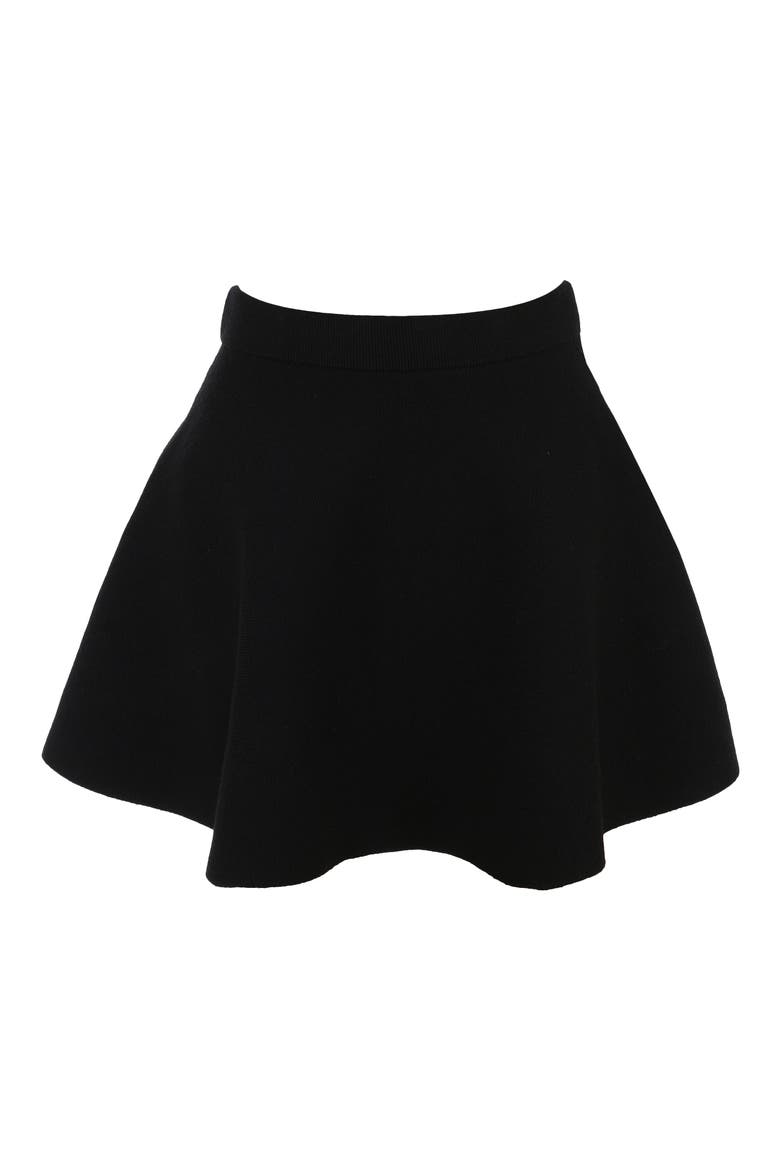 Rosina Wool-Blend Knit Miniskirt, Alternate, color, BLACK