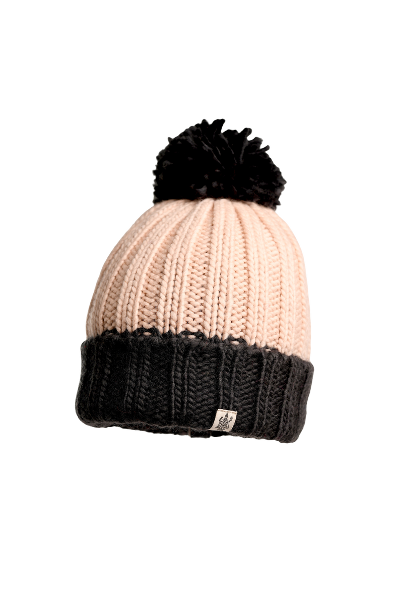 Cherry Pom Hat, Main, color, Charcoal/Pink Quartz