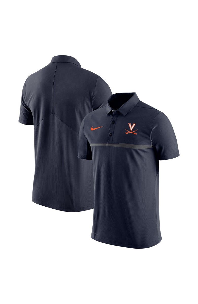 Nike Men's Nike Navy Virginia Cavaliers Coaches Performance Polo, Main, color, Navy