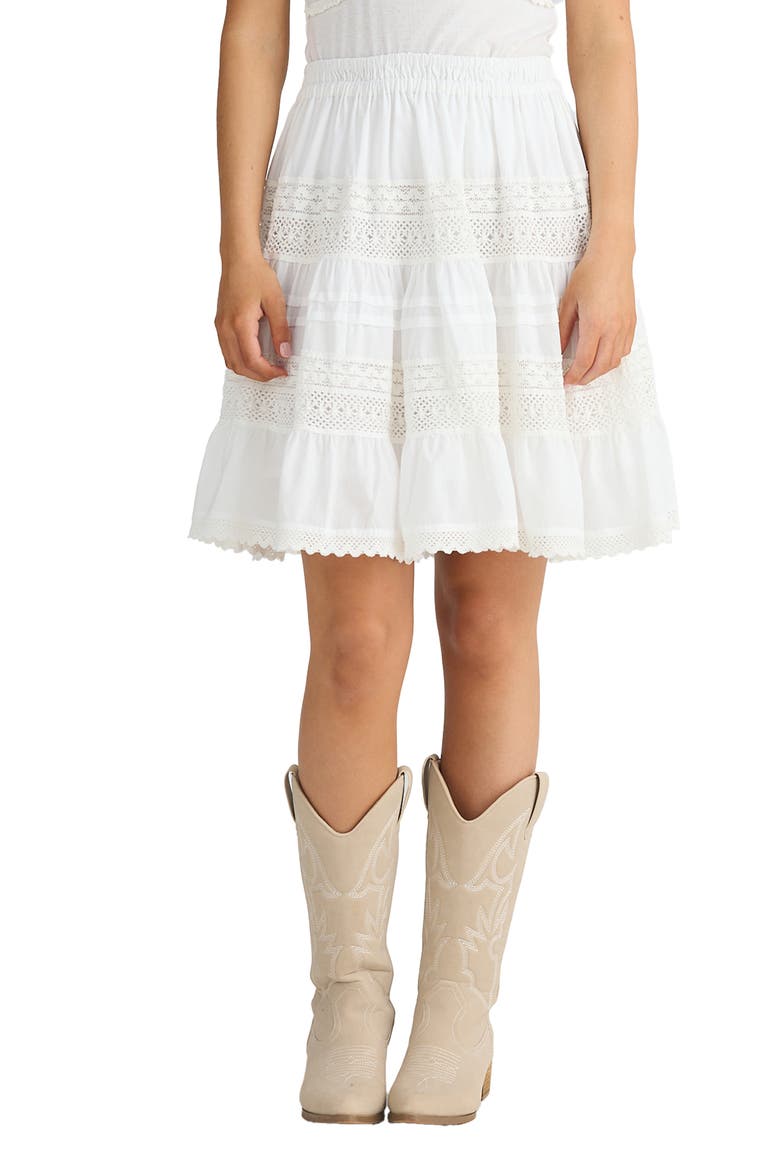 Tallulah Lace Inset Cotton Skirt (Women) | Nordstrom