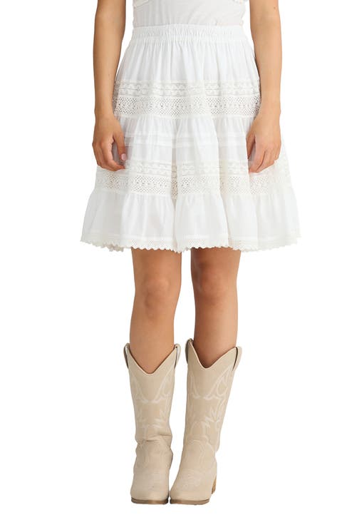 Tallulah Lace Inset Cotton Skirt