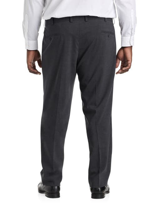 Oak Hill By Dxl Big & Tall Perfect Fit Waist-relaxer Pleated Suit Pants
