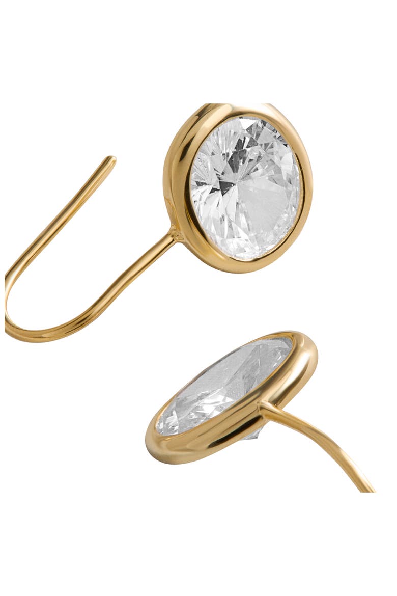 Fallon Cubic Zirconia Drop Earrings, Alternate, color, CLEAR