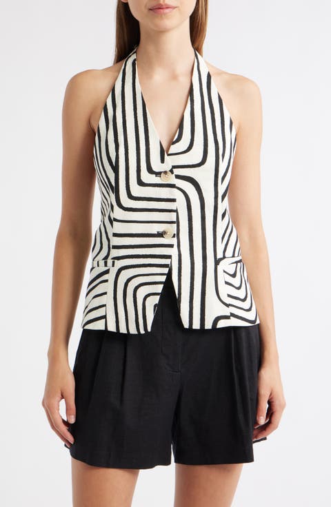 Doty Linen & Cotton Halter Top