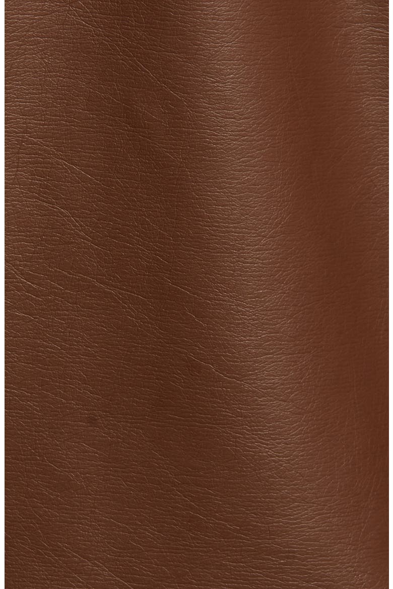 BB Dakota Up to Speed Faux Leather Moto Jacket, Alternate, color, SMOKEY BROWN