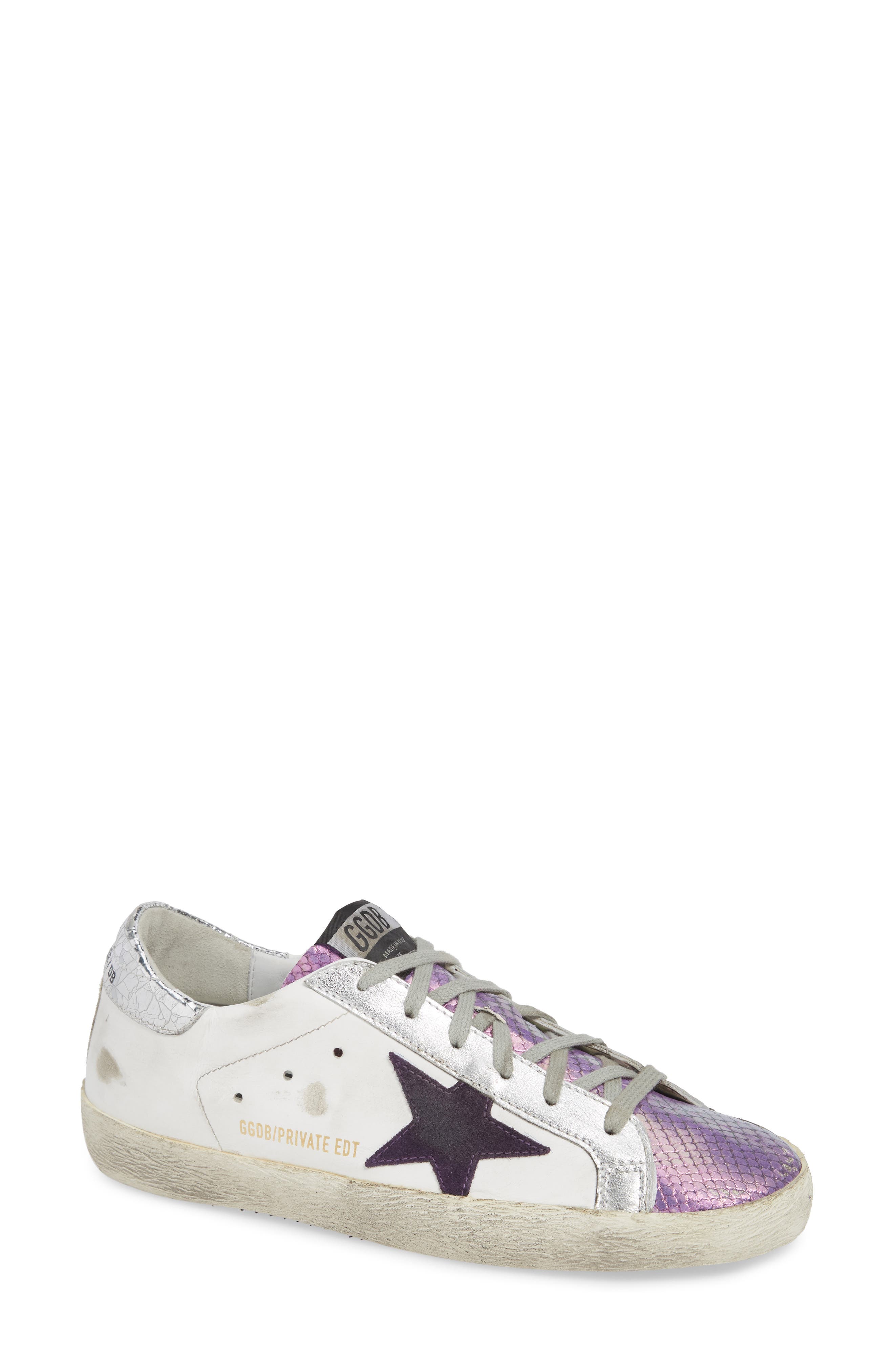 Golden Goose Superstar Metallic Sneaker, Main, color, 