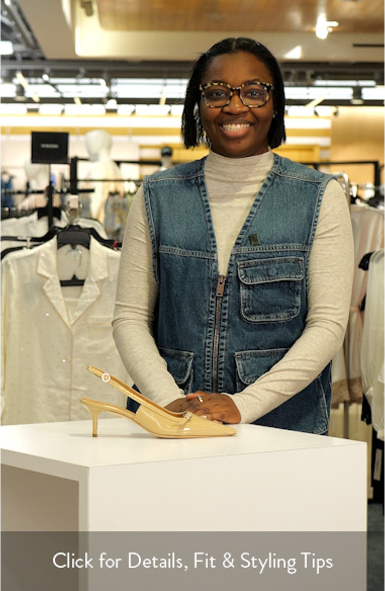 Saba Pointed Toe Slingback Pump, sales video thumbnail