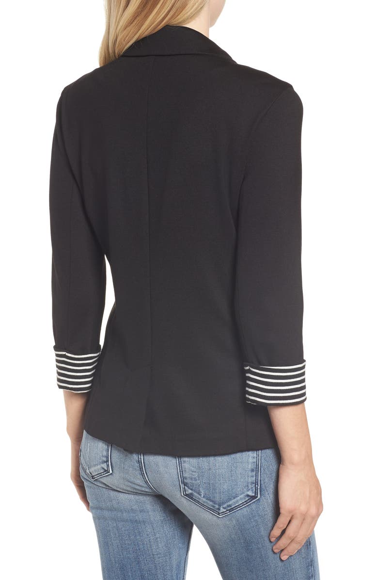 GIBSONLOOK Gibson Roll Sleeve Knit Blazer, Alternate, color,