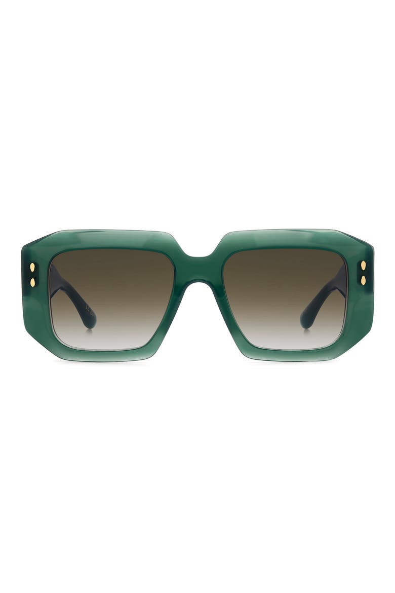 53mm Gradient Square Sunglasses, Main, color, 01ED-9K