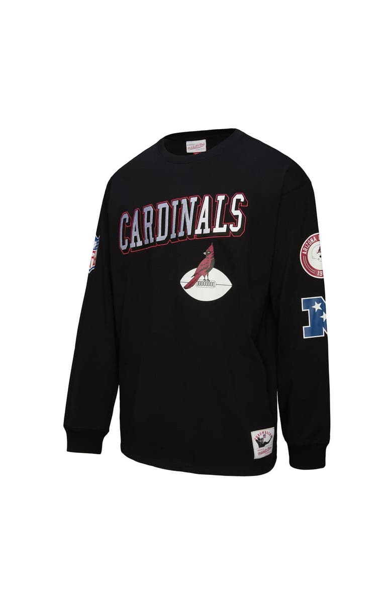 Mitchell & Ness Men's Mitchell & Ness  Black Arizona Cardinals Training Camp Vintage Logos Long Sleeve T-Shirt, Alternate, color, 