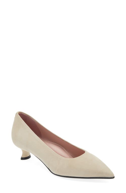 Naot Romy Pointed Toe Pump in Taupe Suede 