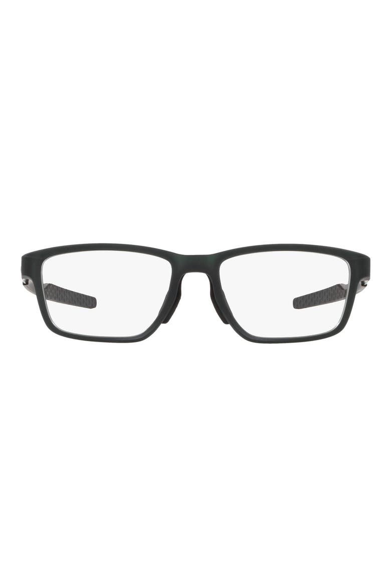 Metalink 57mm Rectangular Optical Glasses, Main, color, OLIVE