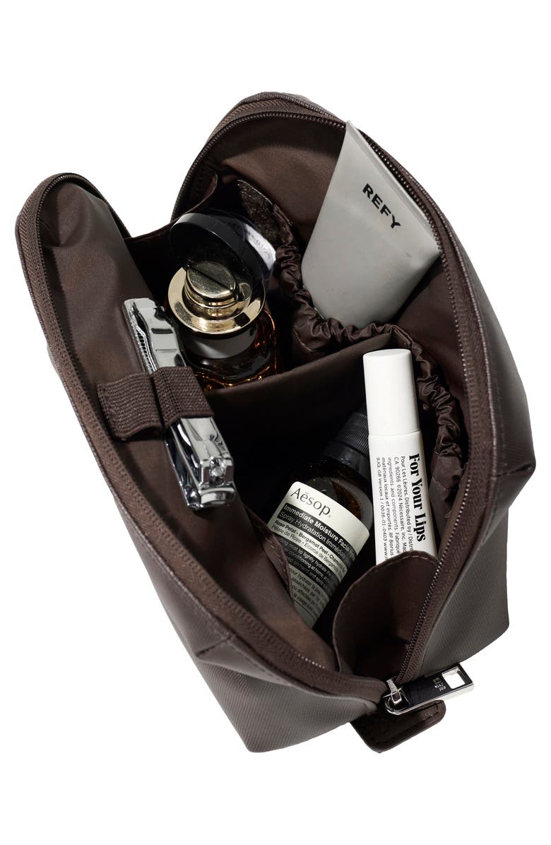 Béis The Small Cosmetic Pouch, Alternate, color, Espresso