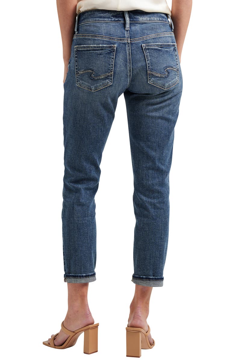 Silver Jeans Co. Curvy Slim Fit Boyfriend Jeans, Alternate, color,
