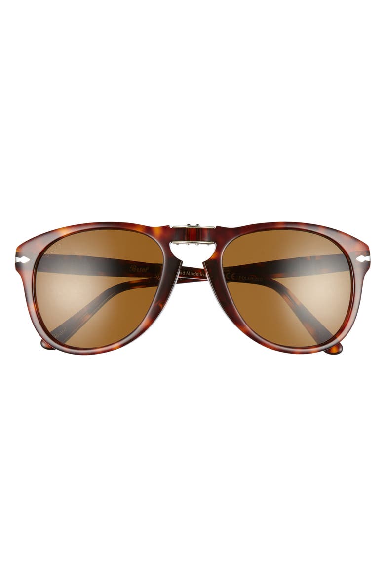Folding Polarized Keyhole Sunglasses, Alternate, color, BROWN