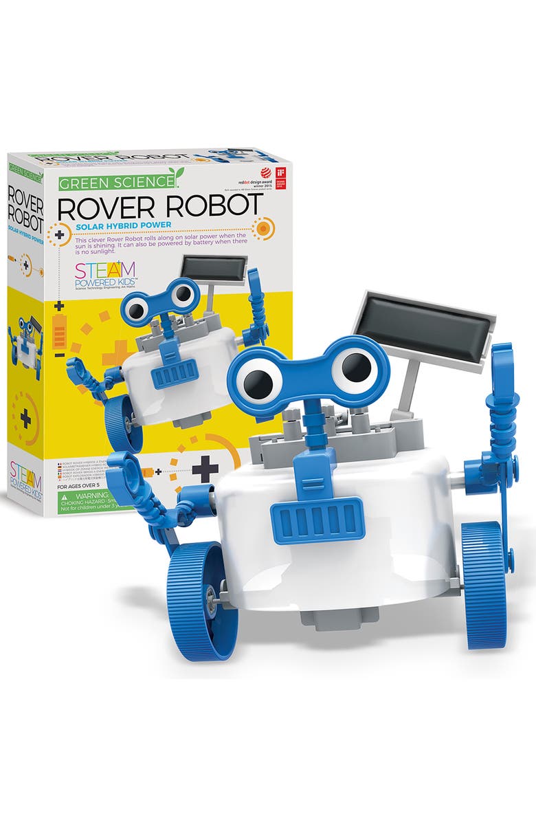 4M Green Science Rover Robot Diy Robotics Kit, Alternate, color, Multicolored