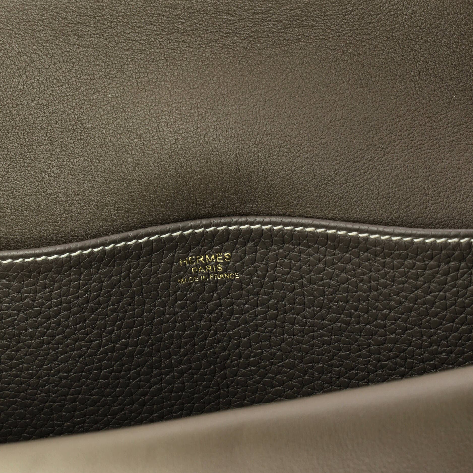 Pre-Owned Hermes Halzan Bag Clemence 31, Alternate, color, Etoupe