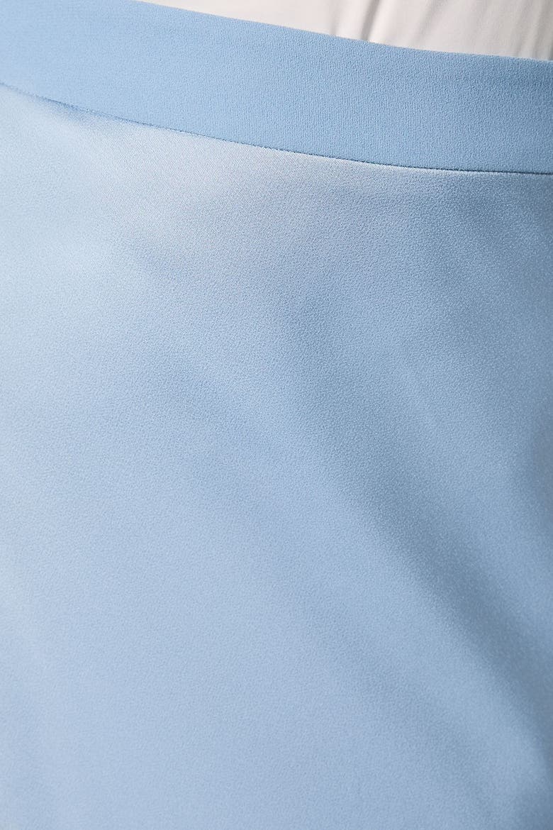 Satin Detail Fitted Skirt, Alternate, color, Dusty Blue