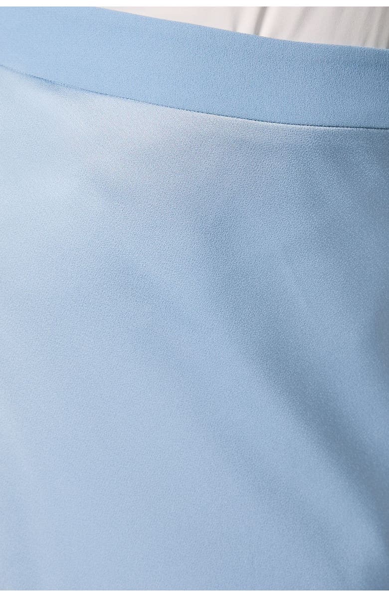 Coast Satin Detail Fitted Skirt, Alternate, color, Dusty Blue
