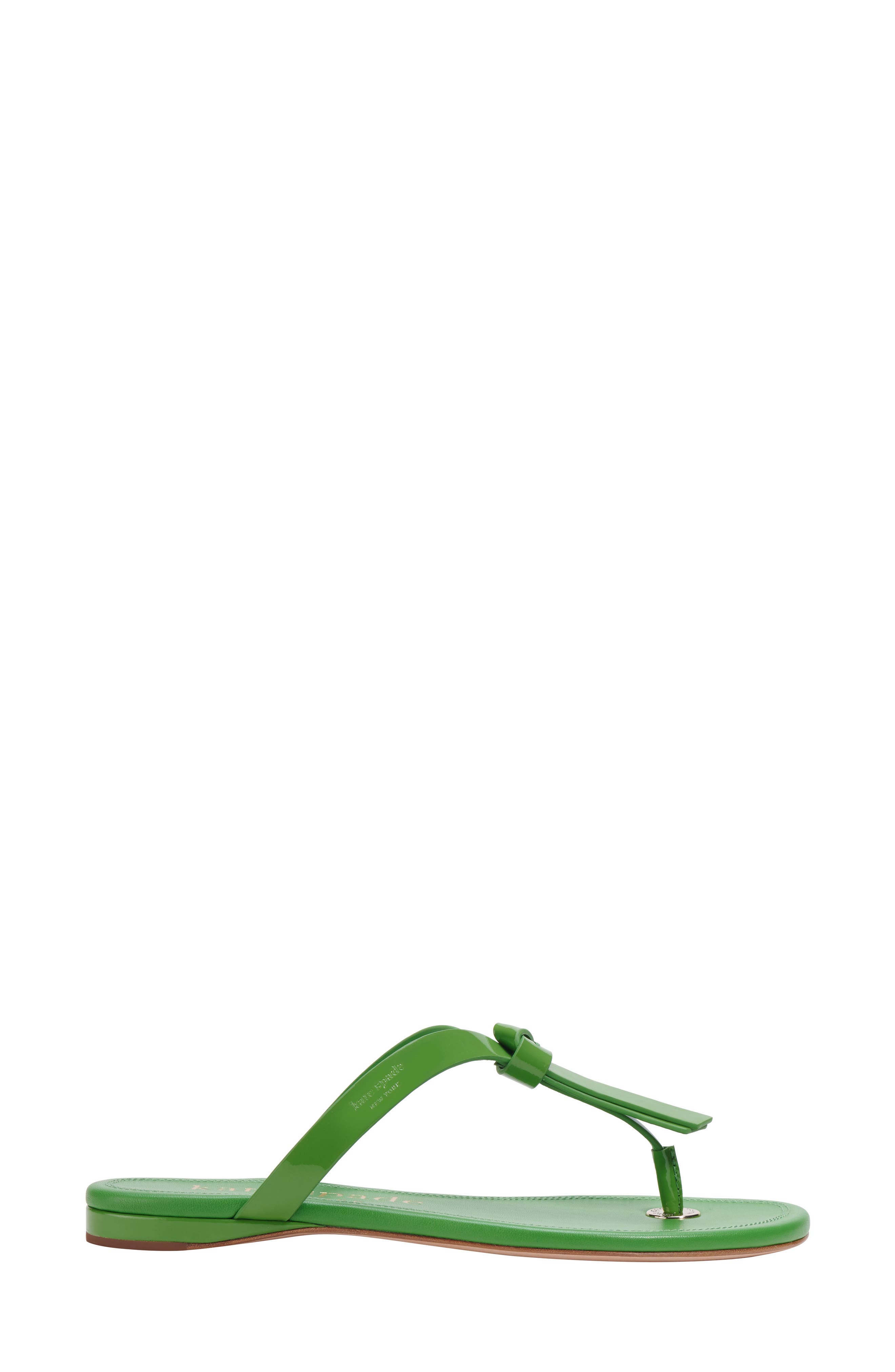 Kate Spade New York knott flip flop, Alternate, color, Green