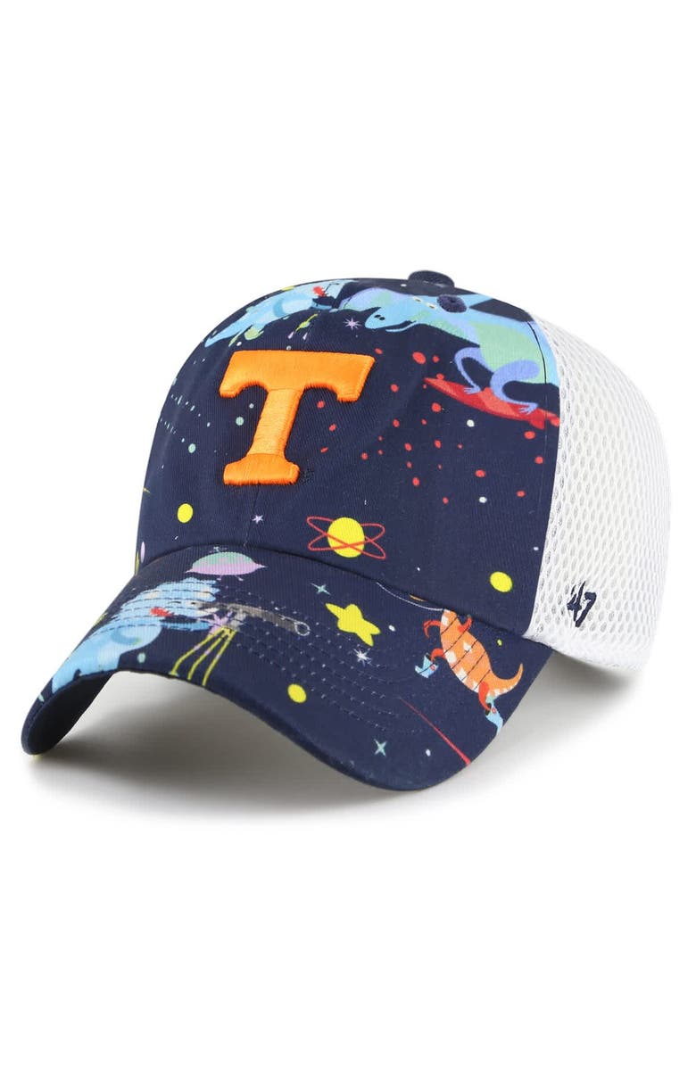 '47 Youth '47  Navy Tennessee Volunteers Space Dino Clean Up Adjustable Hat, Main, color, 