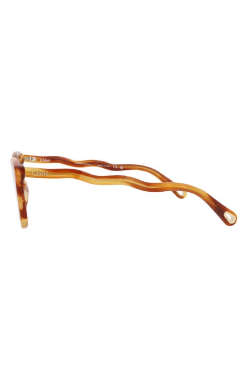 Chloé 49mm Square Optical Glasses In Brown