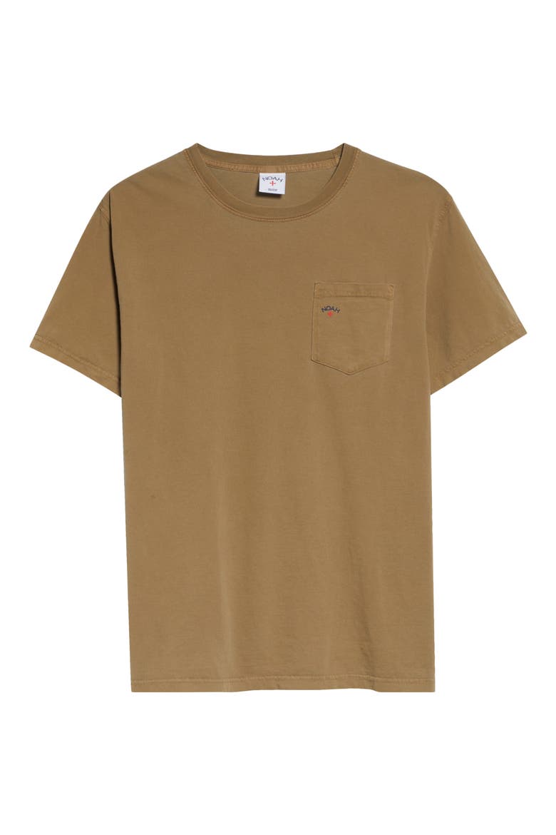 Core Logo Pocket T-Shirt, Alternate, color, KHAKI PIGMENT DYE
